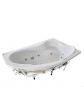 Wanna z hydromasażem tanio. Sanplast Comfort nowe jacuzzi narożne 180x120 do domu.